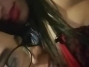 Latin strippers making out in a public bathroom 4/16