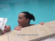 HUNT4K. Cheap slut does her best to stay at spa with her boyfriend 5/16