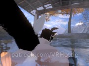 Nude Dragon Girl Face Rides You At Hot Spring White Black Hair Tail Play Sensual POV Lap Dance 10/16