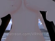 Nude Dragon Girl Face Rides You At Hot Spring White Black Hair Tail Play Sensual POV Lap Dance 14/16