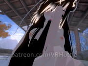 Nude Dragon Girl Face Rides You At Hot Spring White Black Hair Tail Play Sensual POV Lap Dance 16/16