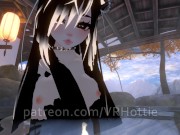 Nude Dragon Girl Face Rides You At Hot Spring White Black Hair Tail Play Sensual POV Lap Dance 2/16