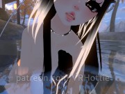 Nude Dragon Girl Face Rides You At Hot Spring White Black Hair Tail Play Sensual POV Lap Dance 3/16