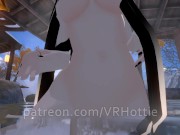 Nude Dragon Girl Face Rides You At Hot Spring White Black Hair Tail Play Sensual POV Lap Dance 4/16