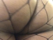 Teasing and Twerking in Fishnet Tights 3/16