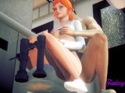 Ben 10 Hentai - Gwen is Fucked in a Japanese Toilet 2/16