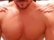 My stepsyster play with my nipples until I cum 1/16