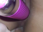 Teen Masterbates with Vibrator And Then Gets Fingered In The Ass 16/16