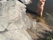 Outdoor Pissing Swimming and Nude Hiking 8/16