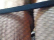 PinkMoonLust Phat Ass Cellulite Big Booty PAWG Puts Fishnets On & Off Big Asscheeks Floppy Thighs 6/16