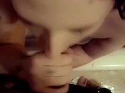 Slutty E-girl deepthroating the neighbor while her boyfriends away. 10/16