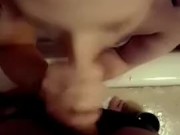 Slutty E-girl deepthroating the neighbor while her boyfriends away. 11/16