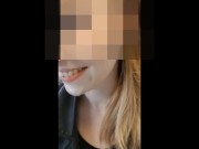 Meine Freundin macht ihren ersten Spermawalk mitten im Zug 14/16