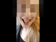 Meine Freundin macht ihren ersten Spermawalk mitten im Zug 16/16