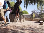 Sin bragas en publico. Kelly Mendoza 2/16