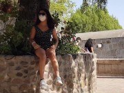 Sin bragas en publico. Kelly Mendoza 6/16