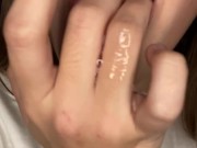 Drooling and finger sucking. Moaning 1/16