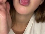 Drooling and finger sucking. Moaning 11/16