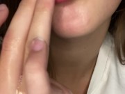 Drooling and finger sucking. Moaning 12/16