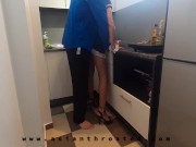 Hot asian maid fucked rough in the kitchen. VERY DEEP FACEFUCK!! เย็ดในห้องครัว เย็ดสดแตกใน 2/16