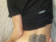 Doggystyle so good i cum twice on her asshole then she eats my cum 10/16