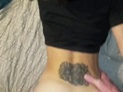 Doggystyle so good i cum twice on her asshole then she eats my cum 4/16