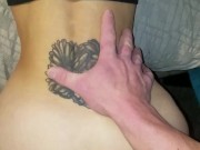 Doggystyle so good i cum twice on her asshole then she eats my cum 5/16