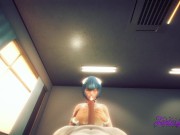Evangelion Hentai - POV Rei Blowjob, Boobjob & Cum in her face 16/16