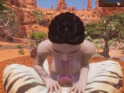 Wild Life / New Girl Alissa Knoted by a Tiger in POV 4/16