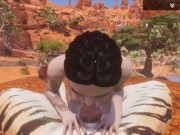 Wild Life / New Girl Alissa Knoted by a Tiger in POV 6/16