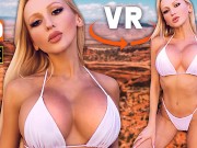 BIG FAKE TITS IN WHITE MICRO BIKINI BUBBLE BUTT THONG YESBABYLISA VR 4K 180/360 PORN STEREOSCOPIC