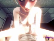 Frozen Hentai - POV Elsa is Fucked in a Toilet 15/16