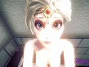 Frozen Hentai - POV Elsa is Fucked in a Toilet 16/16