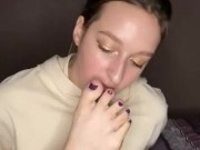  self feet worship. Foot gagging. 4/16