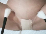 Orgasm！She can't stand it with a brush 【Softcore Orgasm】 13/16