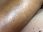 cuckold watches teen couple the big black cock cum inside her and he cums twice 15/16