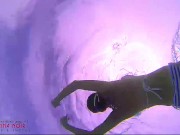 Amazing underwater bikini show. elegant flexible baby swimming underwater in the pool 12/16