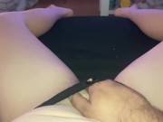 Masturbation teen salope lingerie 