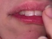 Uvula show. Very close view. Gagging 6/16