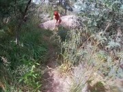 Nude Hiking Fuck in Rocks Blowjob Then Fuck in Trees 9/16