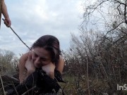 Outside spanked with a stick 2/16