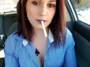 Car Smoking With Match Light Up 2/16