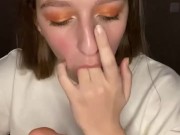 Drool on my feet. Finger gagging 15/16