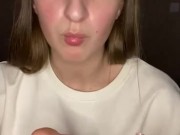 Drool on my feet. Finger gagging 16/16