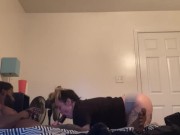 Blowjob and backshots multiple orgasms from bbc on fat ass  1/16