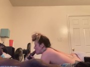 Blowjob and backshots multiple orgasms from bbc on fat ass  7/16