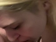 College Blondie Sucking Cock  10/16