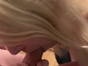 College Blondie Sucking Cock  16/16