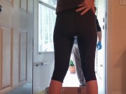 My Wife Wet Her Leggings in front of the Delivery Guy 10/16