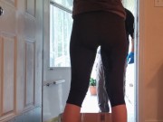 My Wife Wet Her Leggings in front of the Delivery Guy 6/16
